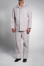 Lade das Bild in den Galerie-Viewer, Klassische Herren Pyjamas Baumwolle-Popeline mit Streifen
