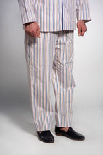 Lade das Bild in den Galerie-Viewer, Klassische Herren Pyjamas Baumwolle-Popeline mit Streifen
