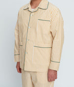 Lade das Bild in den Galerie-Viewer, Herren Schlafanzug Bio-Baumwolle Honey Gestreift Classic Fit
